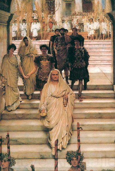 Laura Theresa Alma-Tadema The Triumph of Titus Norge oil painting art